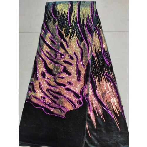 African Sequin Lace Fabric 2021 High Quality Lace Nigeria French Open Tulle Lace Fabric For Wedding Sewing FJ41161