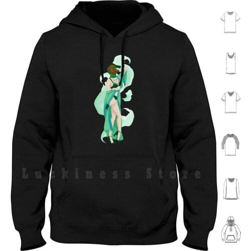 Plague Pinups - Emerald hoodies long sleeve Mask Plague Plague Pinup Robe Emerald Green Lingerie Smoke Miasma