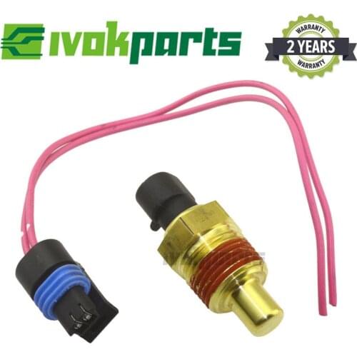 Engine Coolant Water Temp Temperature Sensor Sender With Connector For Peterbilt 379 Kenworth T600 T660 T800 OE# Q21-1002