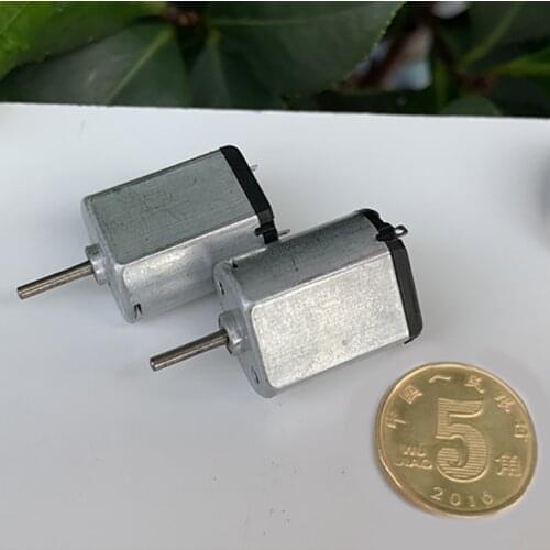 FF030 Miniature DC Motor DC 3V 4.5V Mini High Speed Flat Motor for DIY Small Household Appliances 11800 rpm Shaft Dia 1.5mm