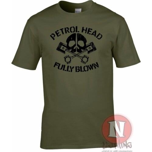 Petrolhead Fully Blown Printed Car Moto Piston Motoring Automotive T-Shirt Tee Tshirt Homme 2019 New Print T Shirt Mens Short