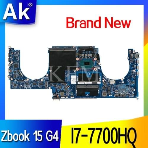 High quality For Zbook 15 G4 Laptop motherboard 921047-601 CPW50 LA-E161P WIth SR32Q I7-7700HQ CPU 100% full Tested