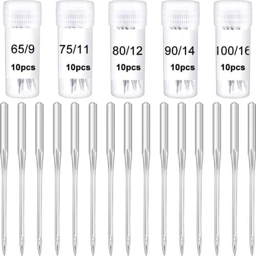 LMDZ Sewing Machine Needles Sewing Needles Sewing Machine Household Flat Sewing Needles Sewing Packing Sewing Accessories