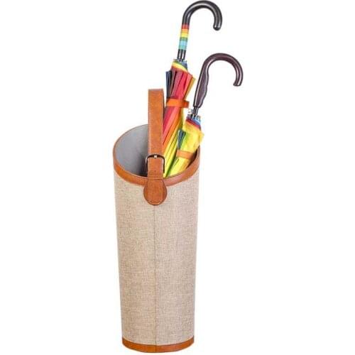 Multipurpose Umbrella Stand Flower Tube Leather Fabric Handle Paraguero Umbrella Holder New Support Parapluie Sombrilla Playa