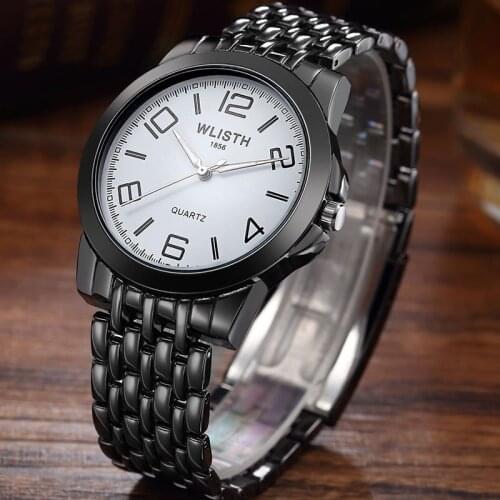All Sate 2020 Mens Watches Business Casual Steel Belt Luminous Waterproof Luxury Gifts for Man Black Men’s Wrist Watch Male
