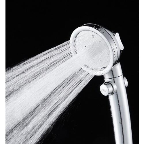 2021 new Fashion One-key water stop three-gear universal shower nozzle Shower head Bathroom facilities Faucet replacement parts