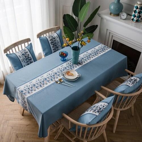 The New Factory Direct Waterproof Nordic Coffee Table Tablecloth Fabric Cotton Hipster Tablecloth Imitation Linen Table