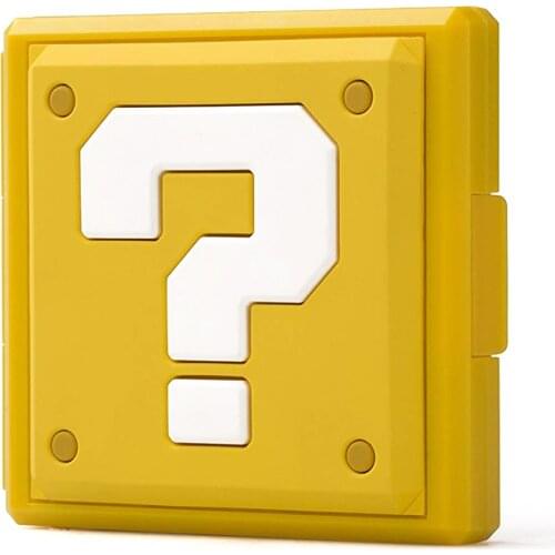 Portable Game Cards Case Question Block For Nintend Switch Shockproof Hard Shell Storage Box Switch NS Game Card box