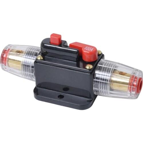 Perfeclan 12V 100A In-Line Circuit Breaker Solar/Audio/Car/Video Fuse Holder