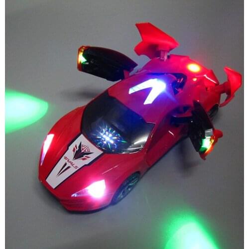 Electric Transformation Music Universal 360 Degree Rotating Sports Racing Car Kids Gifts
