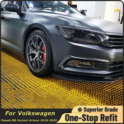 For Volkswagen VW Passat B8 Variant Arteon Fog Front Light Frames Cover Trim Racing Sticker Grille 2016 2017 2018 2019 2020