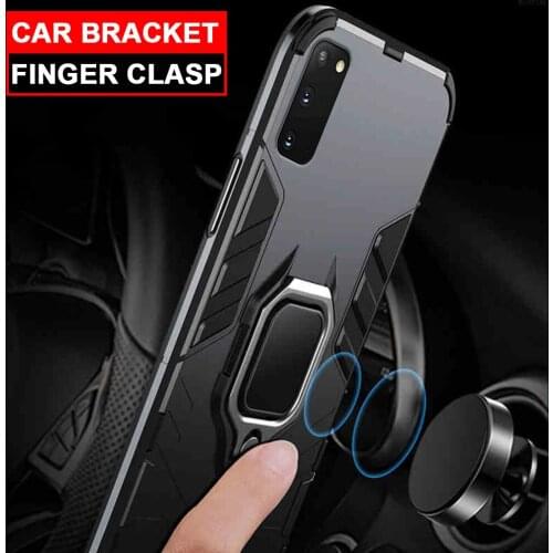 For Samsung S20 Ultra S20 Plus Shockproof Case Ring Holder Stand Cover for Samsung S10 Plus S10e S10 S9 8 9 8 Plus G955