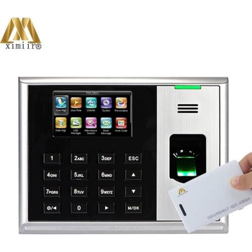 TCP/IP USB Fingerprint Time And Attendance Systems 3 Inch Color Screen With RFID Card Reader ZK Hot Device S30 Time Attendance