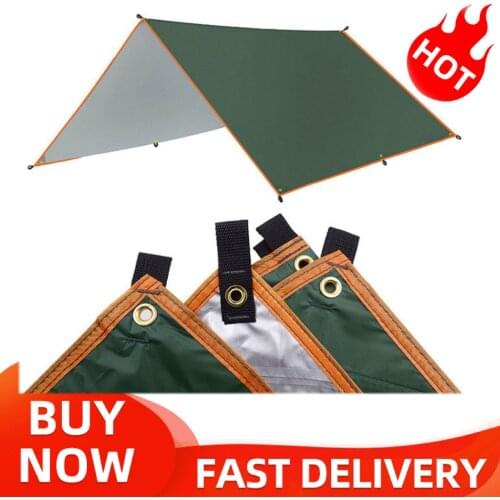 3x4m 3x5m Awning Waterproof Tarp Tent Shade Ultralight Garden Canopy Sunshade Outdoor Camping Hammock Rain Fly Beach Sun Shelter