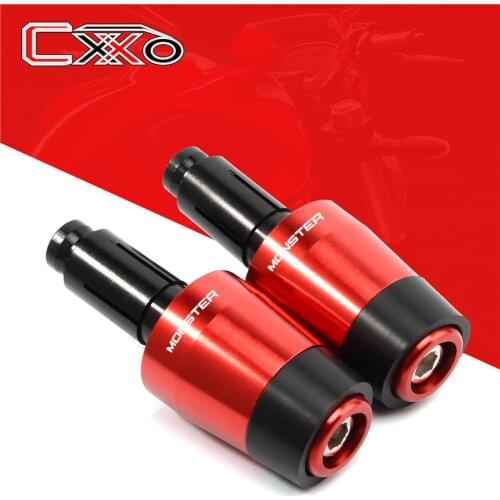Handle grip Balance end Cover Cap Red Fits For DUCATI MONSTER 400 620 695 696 795 796 797 821 1200 1200S