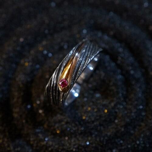 Vintage Silver Plated Meteor Rings for Men Womens Couple Rings Fashion Jewelry Wedding Engagement Ring Anniversary Gifts