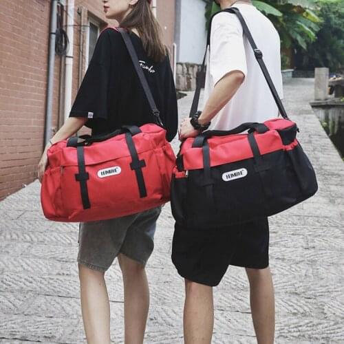 Oxford Cloth Large-capacity Travel Bag for Women Designer Stitching Fashion Gym Accessories Men Duffel Bag Brand Weekend Bags