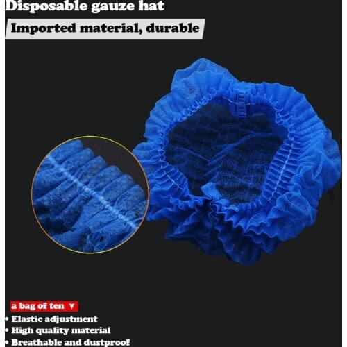 1pcs Headgear cap food hat workshop work cap non-woven chef hat dust hood men and women kitchen suitable hat