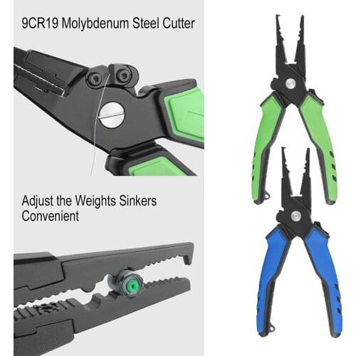19cm Fishing Pliers Split Ring Hook Remover Fish Holder with Sheath and Lanyard Fishing Pliers Fishing Tools