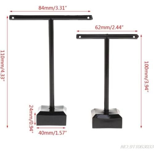2 Pcs/Set Earrings Shelf Jewelry Display Rack T Shape Stand Show Charms Universal Professional Showcase Boutique N23 20