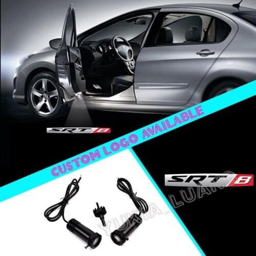 2x For Charger Grand Cherokee SRT8 Logo Car Door Laser Projector LED Lights