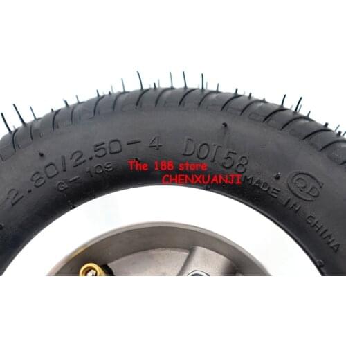 9 Inch 2.80/2.50-4 Solid Tire Wheel 8 Inch 2.50-4 Pneumatic Wheel Fits Electric Scooter Electric Vehicle Wheelchair Hand Truck