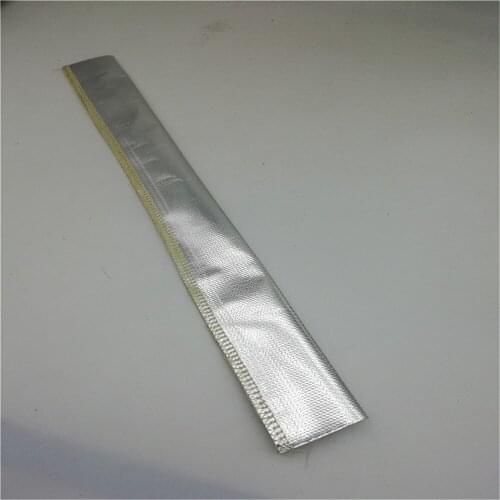 Aluminum foil, glass fiber sleeve, reflective heat shield, high temperature resistant fireproof heat insulation tube 1 meter