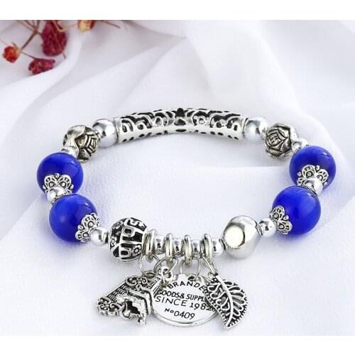 New Chinese style ethnic colored glaze handmade bracelet for women men and women cuff beaded bracelets present