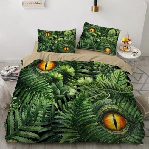 Kids Bedding Set for baby cartoon Bed linen set for home duvet cover pillowcase family sets Euro 200x220 Jurassic park dinosaurs