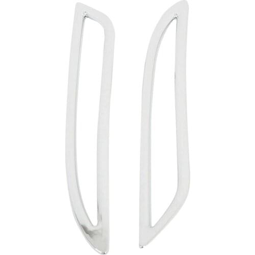 For Tesla MODEL S 2017-2019 Chrome Rear Reflector Fog Light Lamp Cover Sticker Trim Car-Styling Exterior Accessories