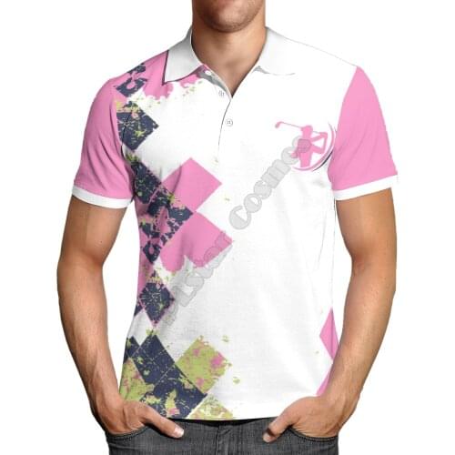 Fashion Hawaii Polo Shirts Golf 3D All Over Printed Men for Women Summer Short Sleeve T-shirts Style-4