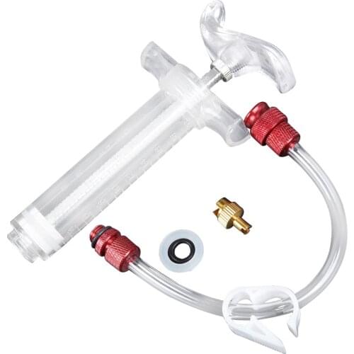 Bicycle Tubeless Tire Liquid Injection Tool Bike Tire Tubeless Sealant Injector Syringe Rubber Hose Kit For MTB Bicycle