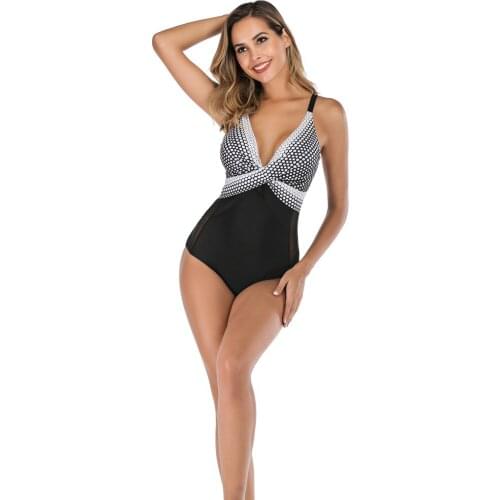 Swimsuit 2020 Sexy One Piece Bikini Plus Size Swimwear Women Print Bathing Suit Monokini Beach Wear Tummy control Swim Suit XXL