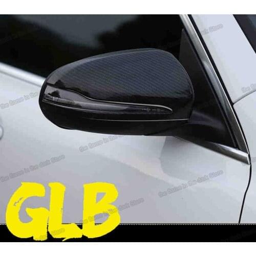 Lsrtw2017 Carbon Fiber Car Rearview Cover Rear Mirror Protector Trim for Mercedes Benz Glb 200 2019 2020 2021 X247 Accessories
