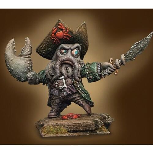 40MM Resin Character Model Animal Mythology Squid Captain R248