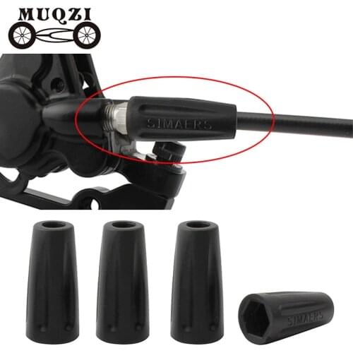 MUQZI 4PCS Bike Brake Hydraulic Disc Brake Oil Tube Screws Protective Case Housing Hose Hexagon Bolt Dust Rubber Sleeve