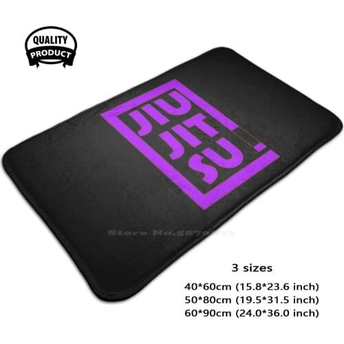 Jiu Jitsu Purple Belt Design 3D Soft Non-Slip Mat Rug Carpet Foot Pad Jiu Jitsu Bjj Brazilian Jiu Jitsu Jiu Jitsu Purple Belt