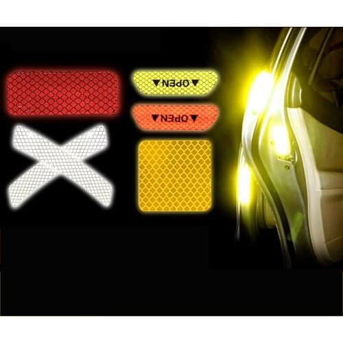 3M Reflective Tape Sticker Set Night Safety Mark Warning For Car Door/Wheel Decorative Parts