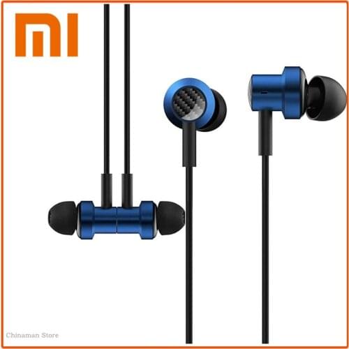 Newest Xiaomi Mi 3.5mm In-Ear Earphone Double Dynamic Headsets W/Mic for Mi 10T Pro 9 8 POCO X3 NFC M3 Redmi Note 10 8 9 Pro Max