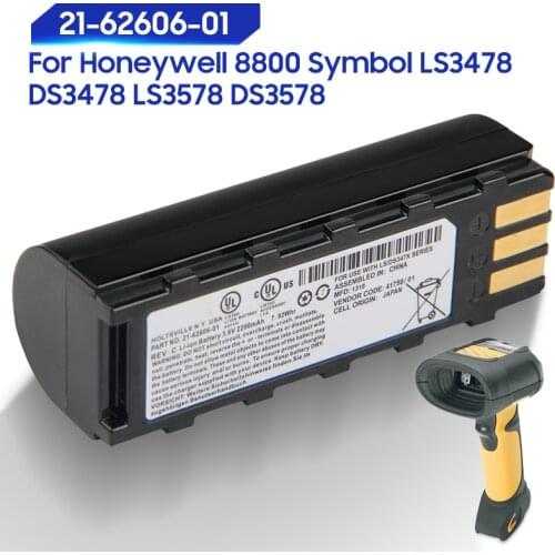 Original Replacement Battery For Honeywell 8800 Symbol LS3478 DS3578 DS3478 LS3578 21-62606-01 Genuine Battery 2200mAh