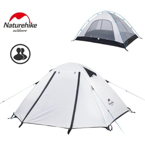 NatureHike P2 Double Tent For Camping Ultralight Double Layer Waterproof 3 Season Outdoor Backpacking Tent 5 Colors NH15Z003-P