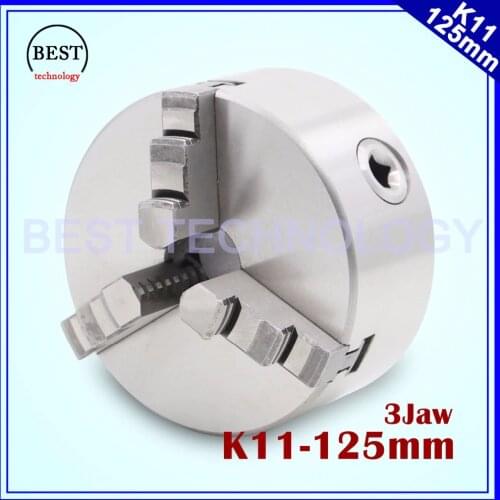 K11 125mm 3 jaw Chuck self-centering manual chuck four jaw for CNC Engraving Milling machine ,CNC Lathe Machine