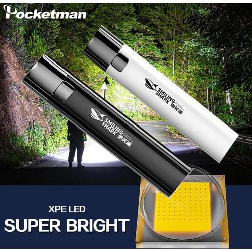 Portable LED Flashlight Waterproof Tactical Torch Can be Used as Power Banck Pocket Flashlights Mini Torch Camping Flashlight