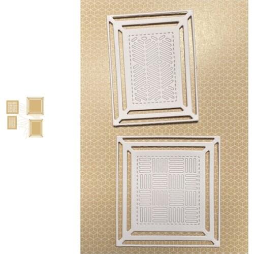 Window Grille Shape Cutting Dies Scrapbook Dariy Decoration Stencil Embossing Template DIY Greeting Card Handmade