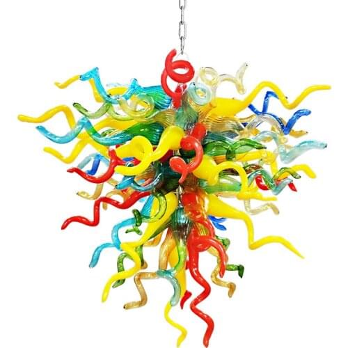 Modern Colored LED Chandelier Lighting Hanging Indoor Light Fixture Room Light Study Living Room