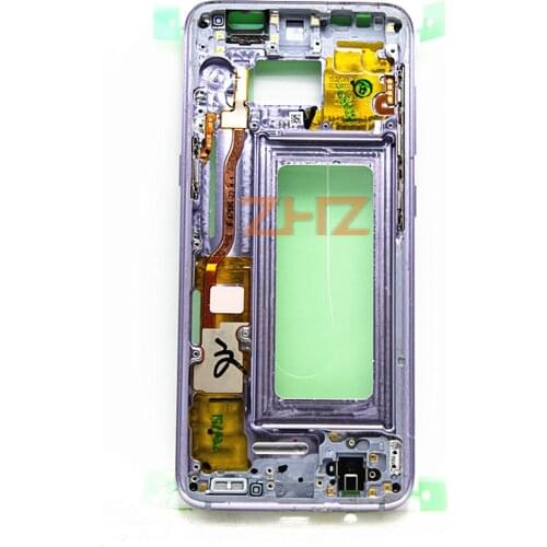 Middle Frame For Samsung Galaxy S8 Plus G950 S8+ G955 Mid Bezel Metal Frame Housing Chassis With Parts Replacement + Side button