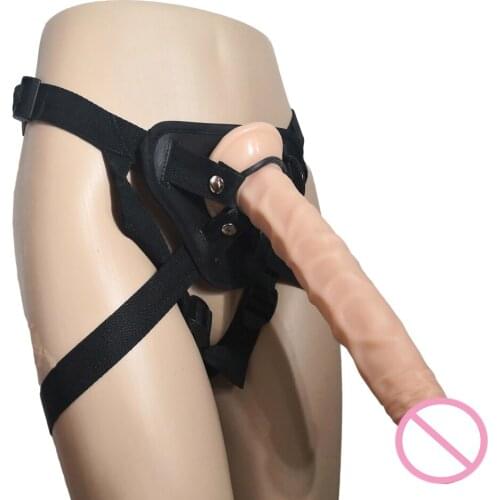 AMABOOM 26*4CM Super Long Strap On Dildo Soft Dildos Strap On Lesbian Realistic Penis With Suction Cup Strapon Harness Sex Toy