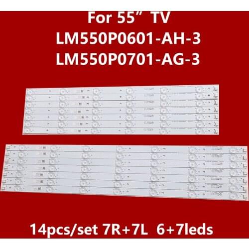 Led backlight 13led for Phi lips 55"TV LM550P0601-AH-3(HF)(0) LM550P0701-AG-3(HF)(0) FoR 5PFK5109 LD55U3100 55PFS5709