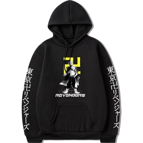 Tokyo Revengers Hoodie Anime Manjiro Sano Ken Ryuguji Print Graphic Hoodie for Men Sportswear Cosplay Clothes Sweatshirt