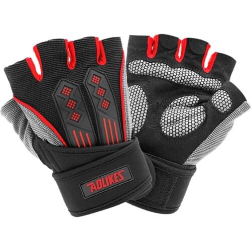 Cycling Anti-slip Gloves Men Women Half Finger Gloves Breathable Anti-shock Sports Gloves